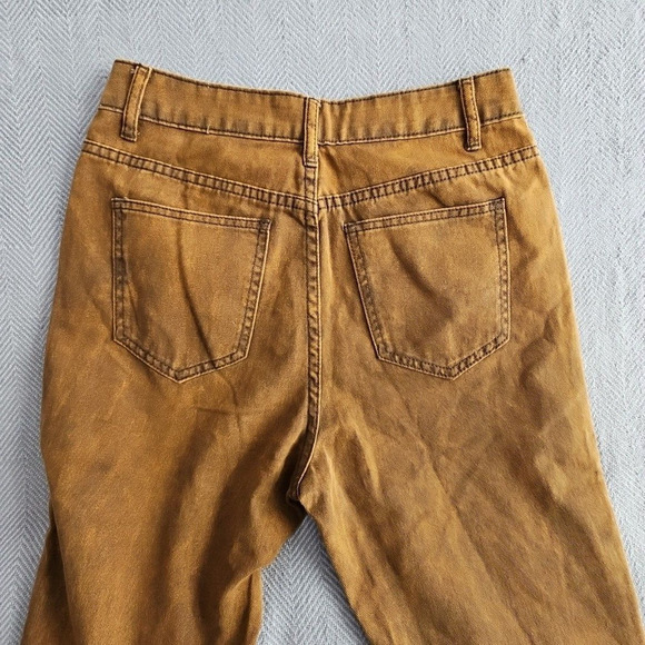 Shein Jeans Women's Size M (29x29) Flare Leg Copper Acid Wash Stretch Y2K Boho - Picture 10 of 16